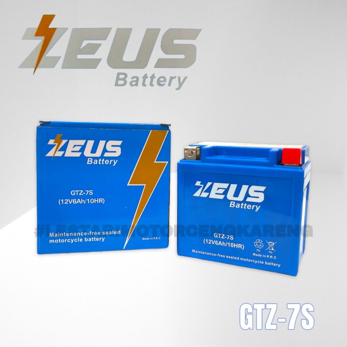 Aki Motor Satria Fu 150R Sonic 150 Zeus Gtz7S Aki Kering Garansi 9 Bln #Original