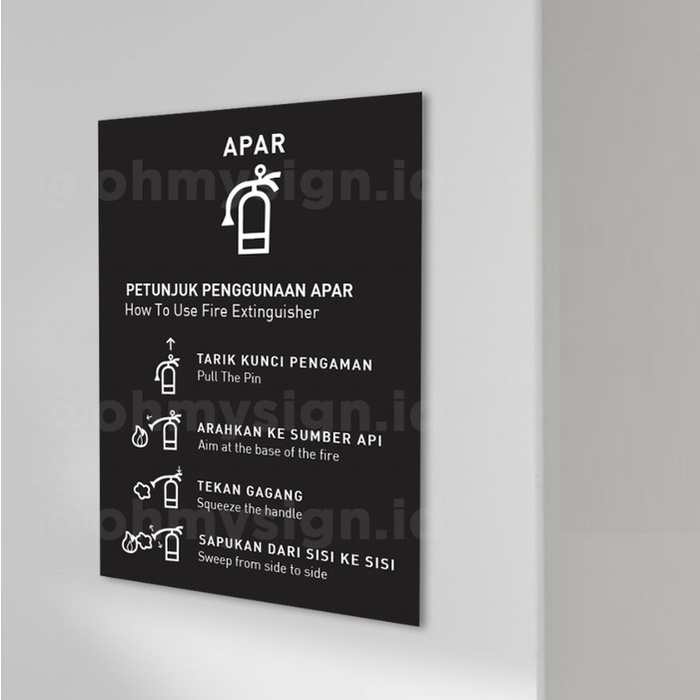 

SIGN BOARD AKRILIK PETUNJUK APAR MODERN SIGNAGE ACRYLIC