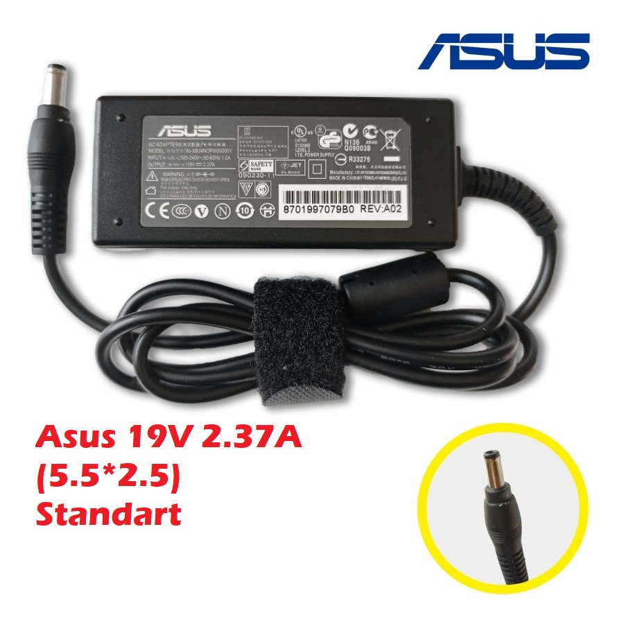 ORIGINAL ADAPTOR ASUS 19V 2.37A (5.5x2.5MM) X451 X451C X451CA X451M X450L X452 X452E X452EA X452C X452CP X455 X455L X455LA X455LB X455LD