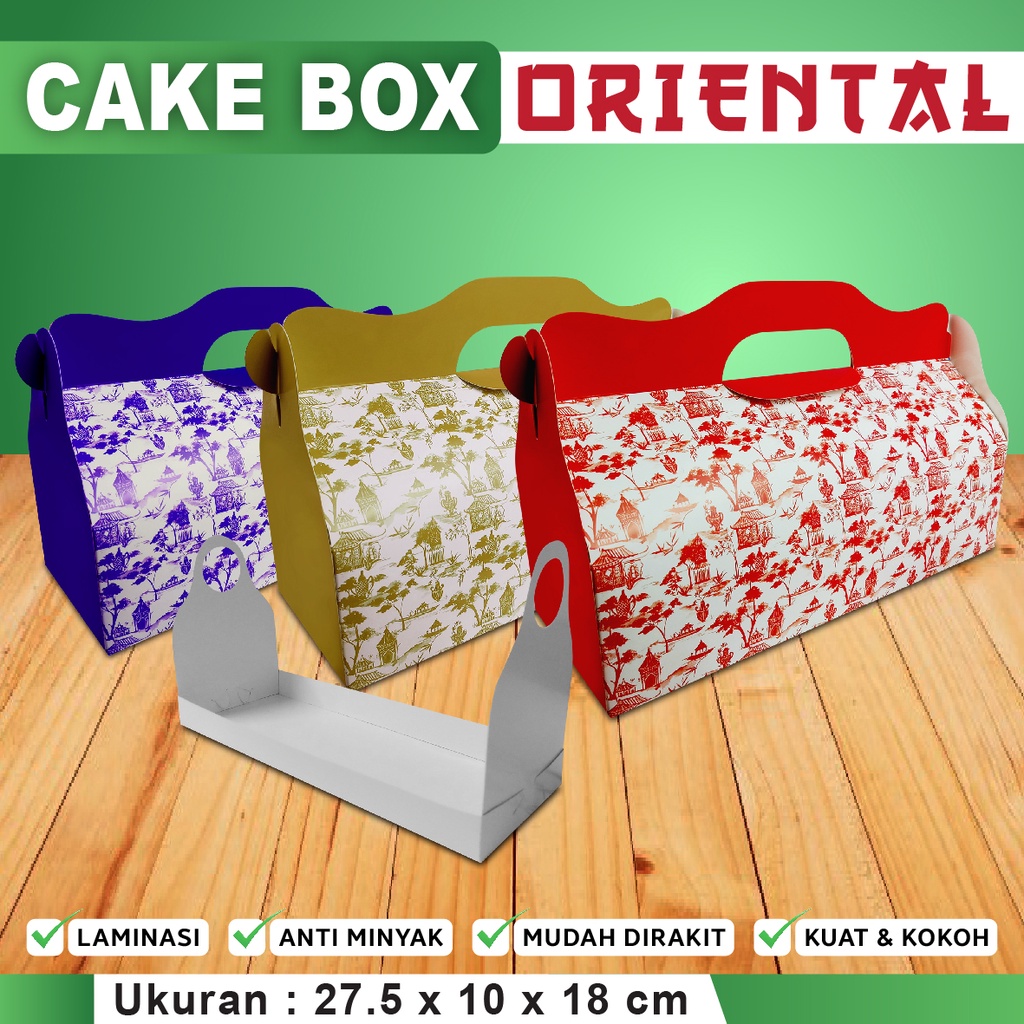 

Box Kotak Dus Kue CHINESE MANDARIN ORIENTAL jinjing - 27,5x10x18cm (min 10 pcs)