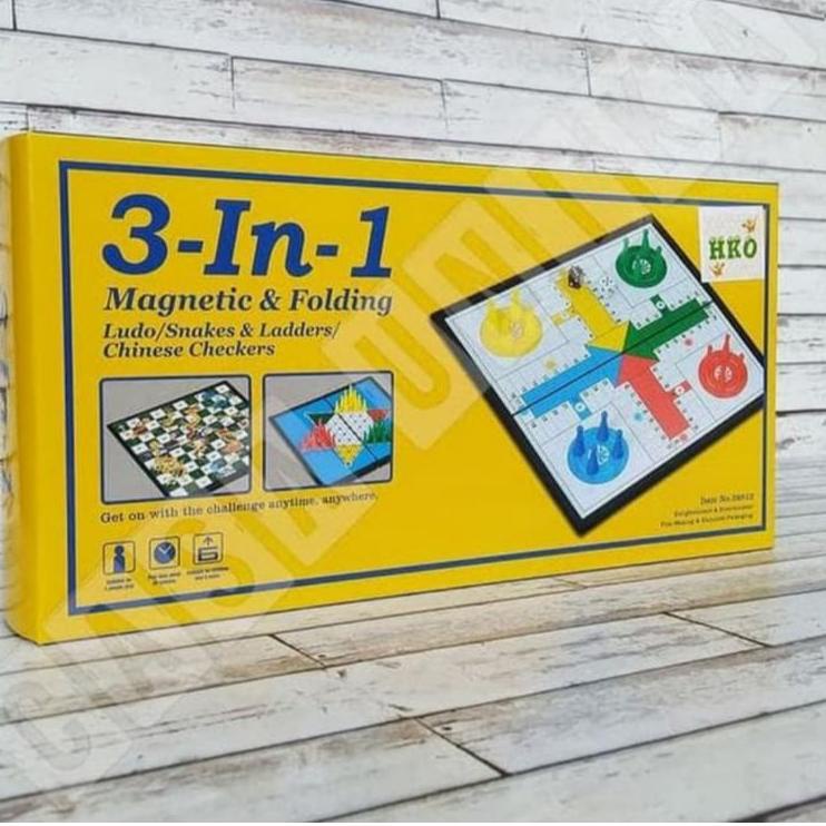Serbu Discount Ludo, Ular Tangga, Halma Magnet 3 in 1