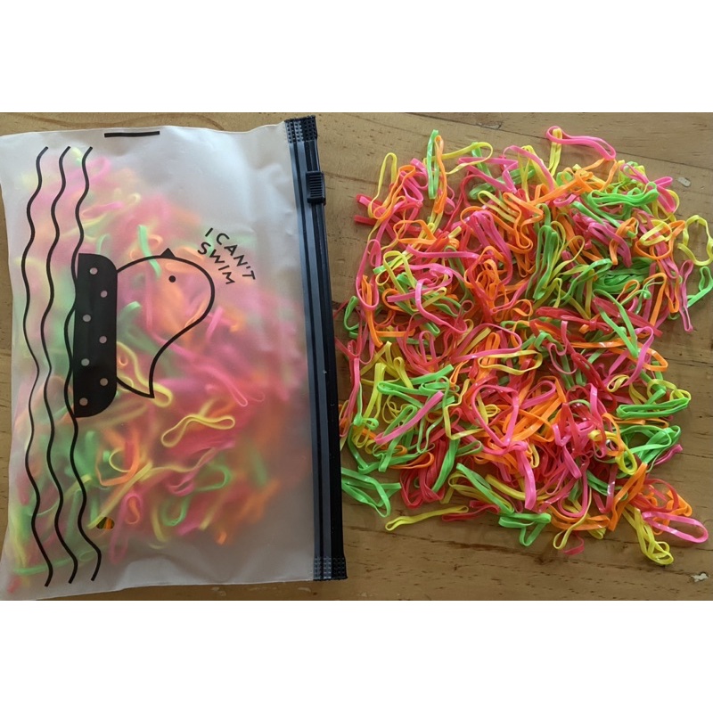 KARET RAMBUT JEPANG MOTIF 400 PCS PER POUCH | KARET JEPANG MURAH | KARET RAMBUT JEPANG ANAK &amp; DEWASA