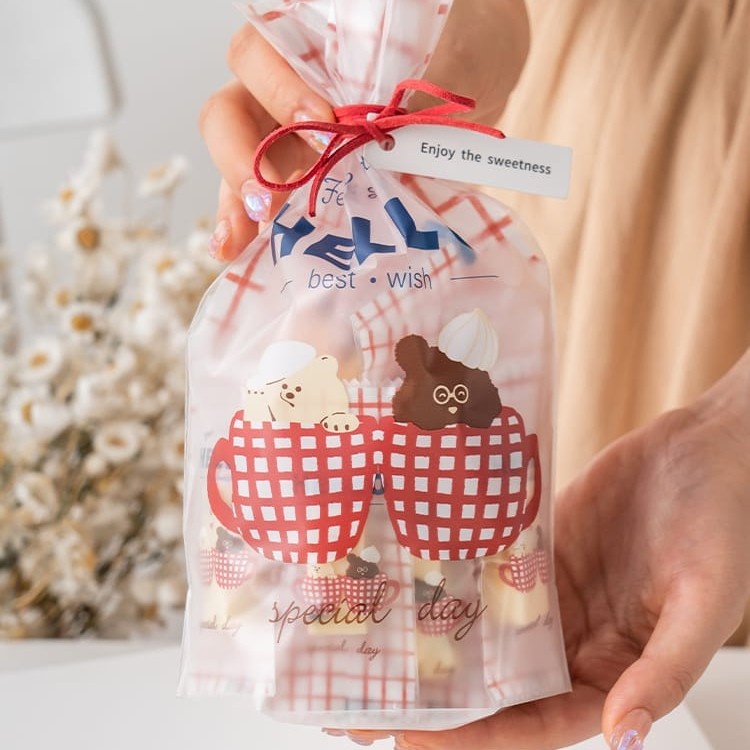 

DY PACK PLASTIK COOKIES CUPCAKE PERMEN HADIAH HELLO PACKAGING HADIAH PC-18