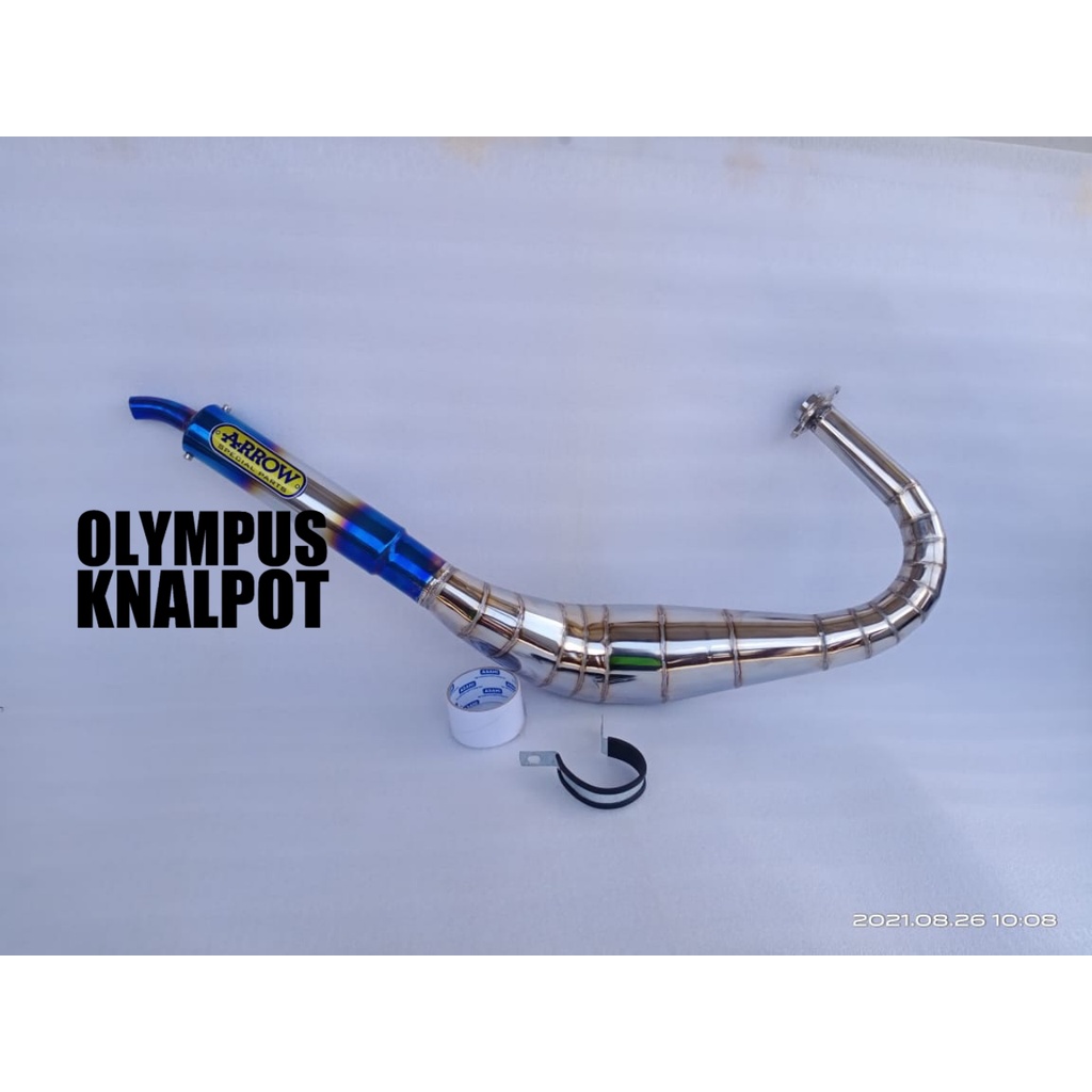 knalpot rx king kolong cobra ujung biru ARROW