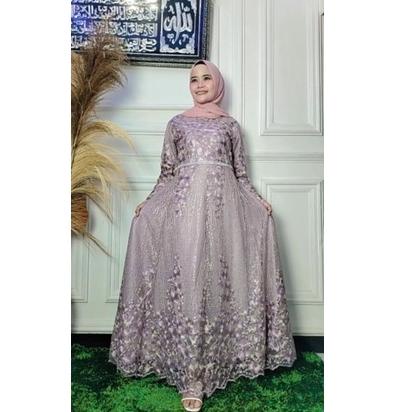 Tren Terbaru Gamis Ria Ricis Tuton Sparkling Original Butik