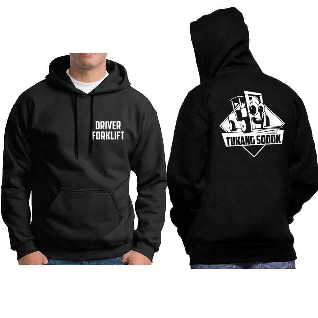JAKET DRIVER FORKLIFT TUKANG SODOK HOODIE JUMBO ALL SIZE S M L XL XXL XXXL XXXXL XXXXXL