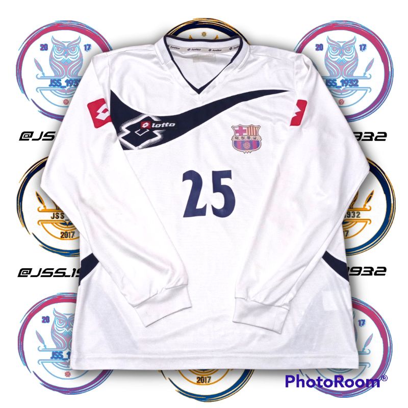 Jersey Bola / Futsal FC BARCELONA Longsleeve Kit 25 ORIGINAL LOTTO Second Murah Retro Vintage Rare I
