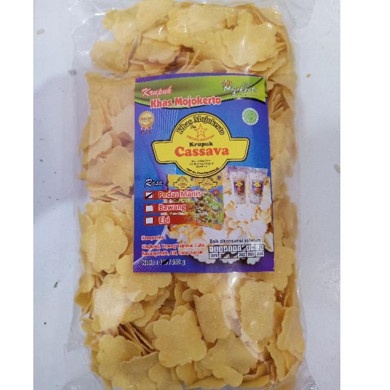 (X-5-4♫♪) Krupuk Cassava 250gr khas mojokerto banyak diminati