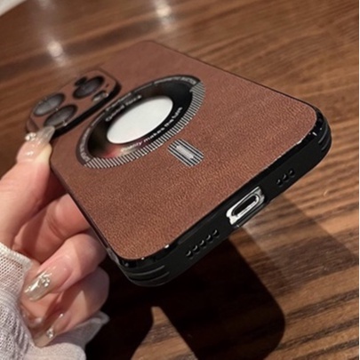 Casing Hisap Magnetik High-End untuk iPhone 13 12 14 Pro Max Anti-sidik Jari 12 ProMax Casing Soft Pelindung Anti Jatuh Kreatif dengan Film Pelindung Lensa Kamera