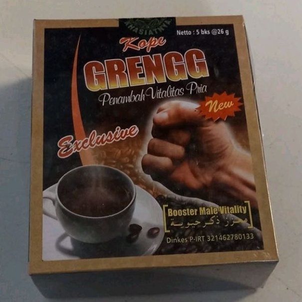 KOPI GRENGG EXCLUSIVE ORI kopi penambah stamina pria laki kuat tahan lama