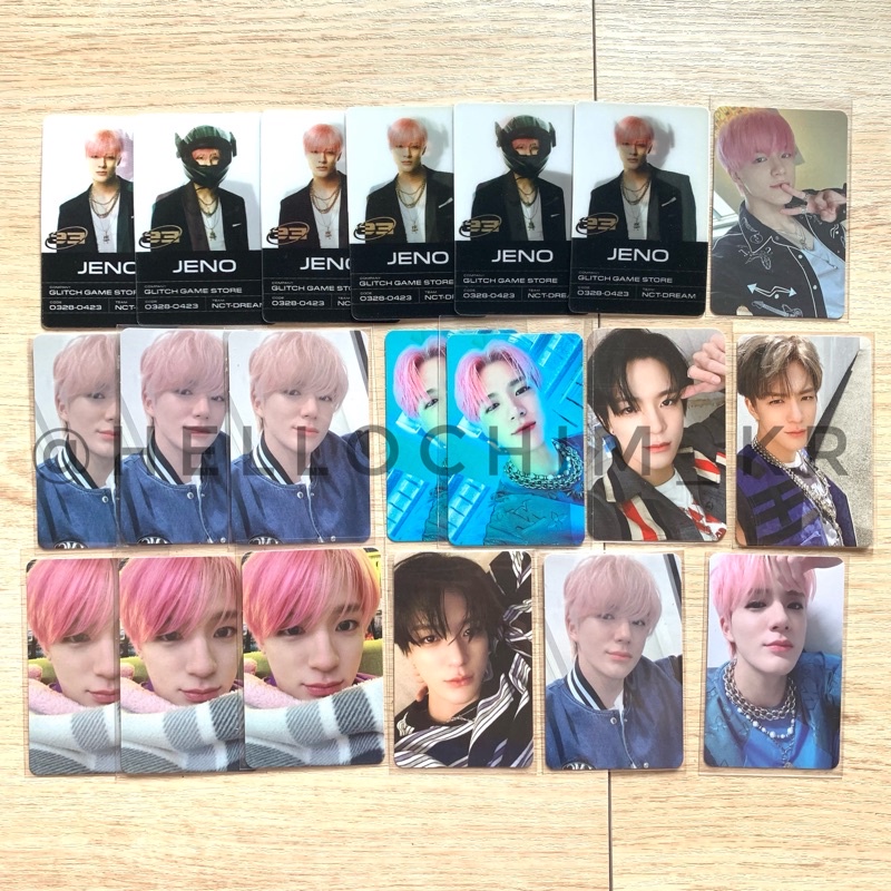 [READYSTOCK] NCT DREAM JENO LENTICULAR SCRATCH POB SMSTORE LD R2  HOT SAUCE KEYRING ROLLIN GLITCH DE