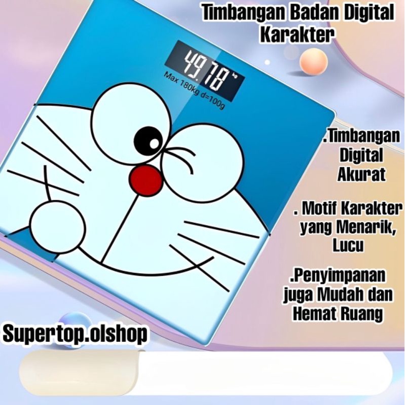 [LP] LS-18 Timbangan Digital Karakter Kartun/Timbangan Badan⭐ Supertop.olshop⭐