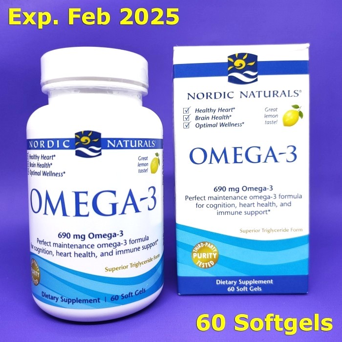Nordic Naturals Omega-3 690 mg 60 120 180 Softgel Omega 3 ORI - 180 Softgels