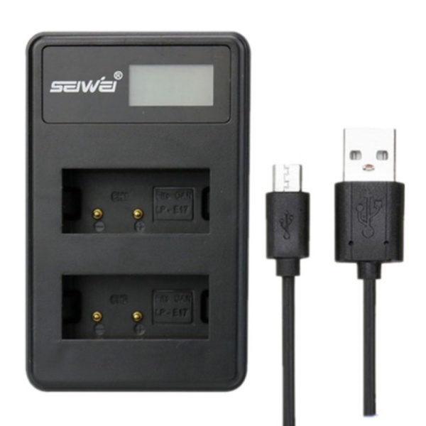

Promo SEIWEI Charger Baterai Travel Canon EOS M3 750D 760D T6i T6s - Black Berkualitas