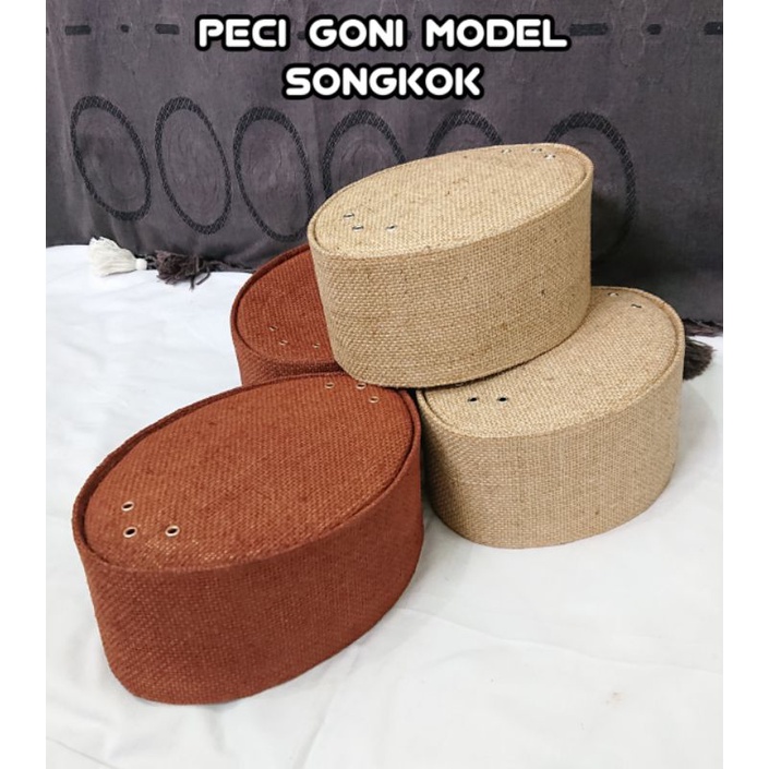 peci goni | peci goni motif songkok | high quality