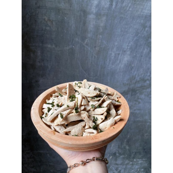 

Paket usaha Basreng bakso goreng 10 pcs (5 pcs original daun jeruk dan 5 pcs pedas daun jeruk)