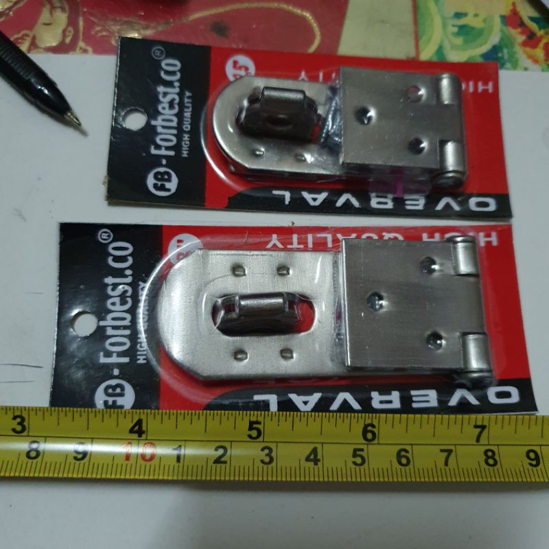 kancing grendel overpal gembok pintu stainless tebal