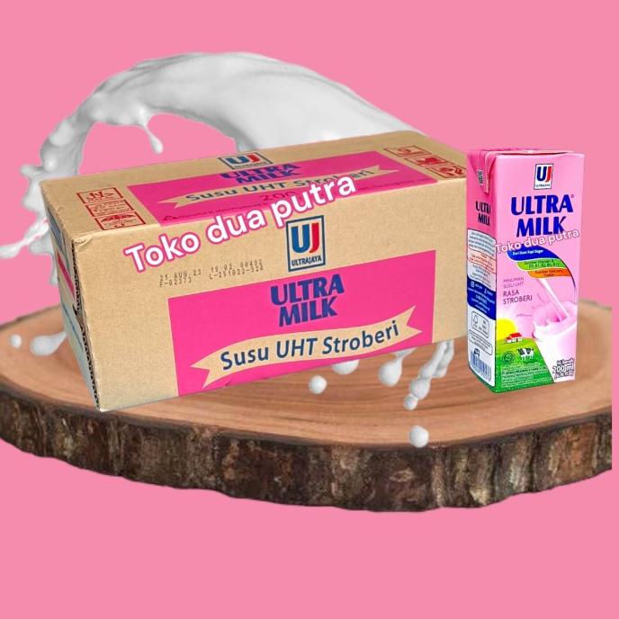 

Ultra Milk Stwaberry 200 Ml *24Psc TERLARIS TERPERCAYA ORIGINAL