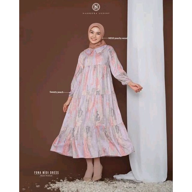 FONA MIDI DRESS NADEERA LUXURY