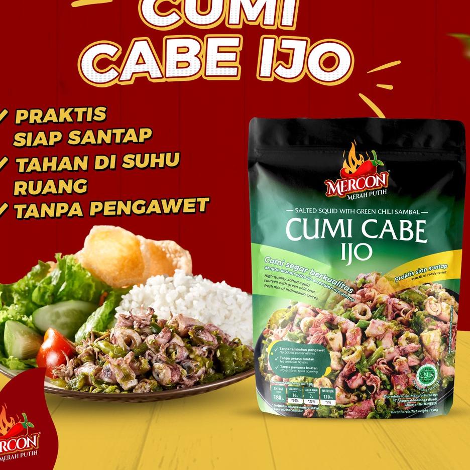 

[KODE PRODUK HYIYK7153] Mercon Merah Putih - Satuan || Cumi Cabe Ijo