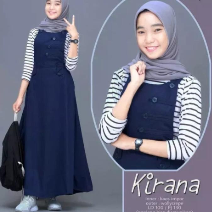 Recomended Baju Wanita Remaja Terbaru 2022 Kekinian Viral KIRANA SET OVERALL / Overall Wanita Terbar