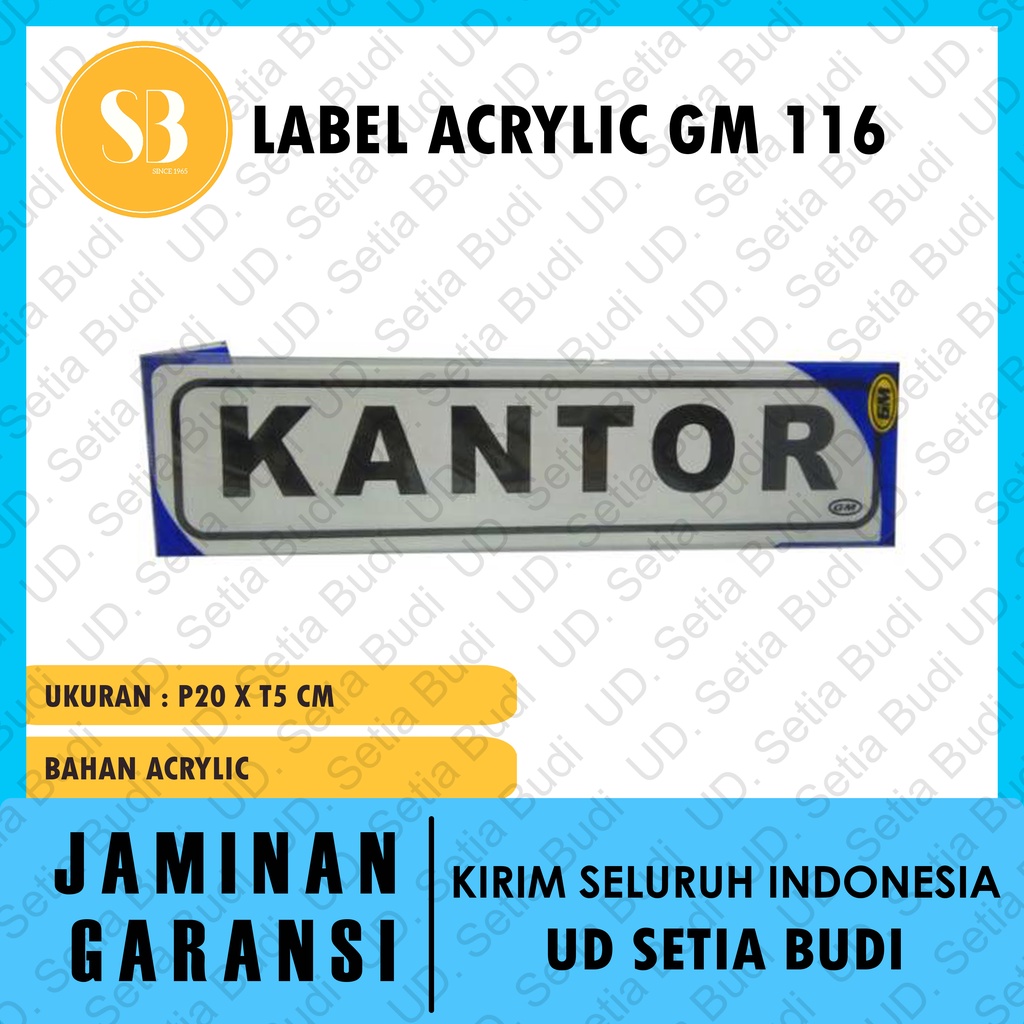 Label GM Kecil Kantor LK 116