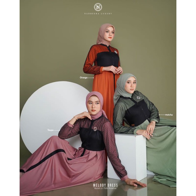 NEW COLLECTION/MELODY DRESS/DRESS NADHEERA/NADHEERA LUXURY/DRESS JUMBO/DRESS MEWAH/COD/GAMIS/GAMIS J