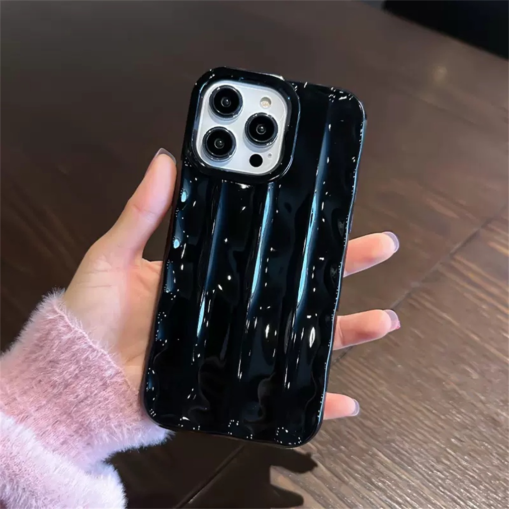 Casing Shockproof Ungu Fun Inovatif iPhone 14 Pro Max Plus 13 12 11 Pro Max Mewah Premium Proteksi Kamera Tertutup Penuh Silikon Penutup Belakang