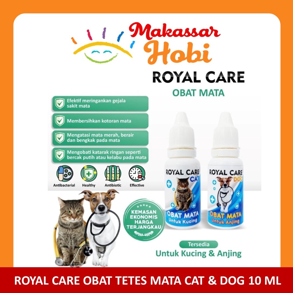 Royal Care Obat Tetes Sakit Mata Belekan Merah Kucing Anjing Kelinci