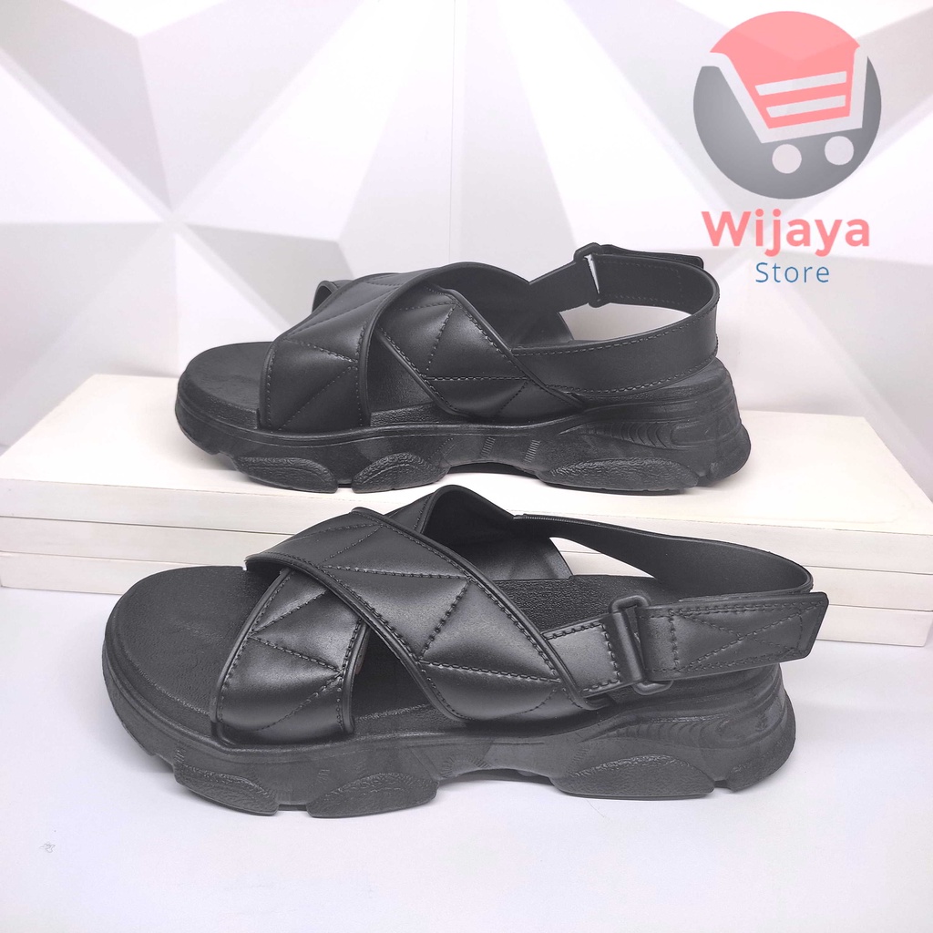 Sandal BALANCE 2201 Slipback Wedges Slop Wanita Sendal Tali Belakang Jelly Slide Selop Cewek Perempuan