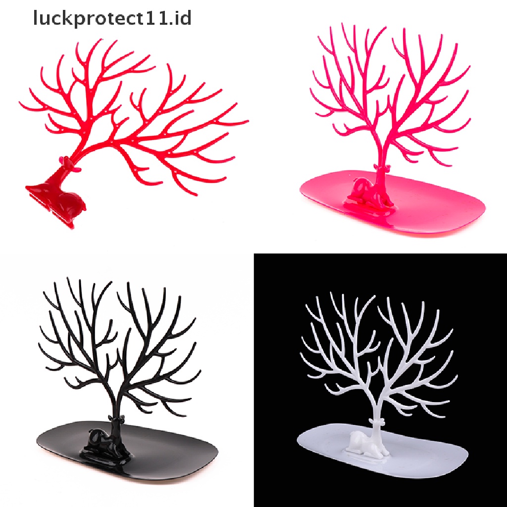 /Fashion Hot///tempat Perhiasan Gelang Liontin Rusa &amp; Display Stand Tray Tree Storage jewelry.
