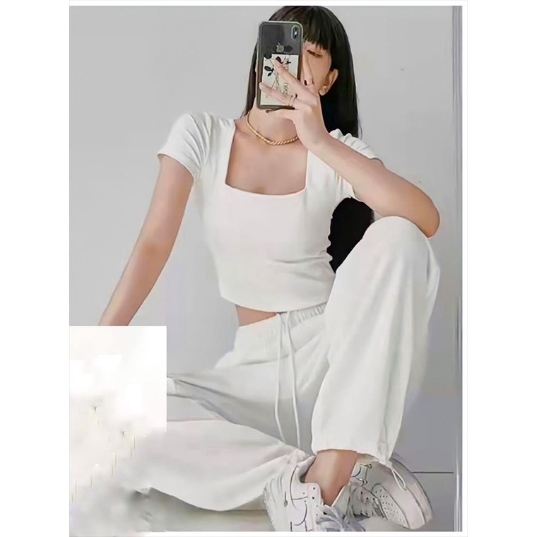 CROP TOP KOREA STYLE BAHAN PREMIUM BANGKOK BKK,3093.TOP