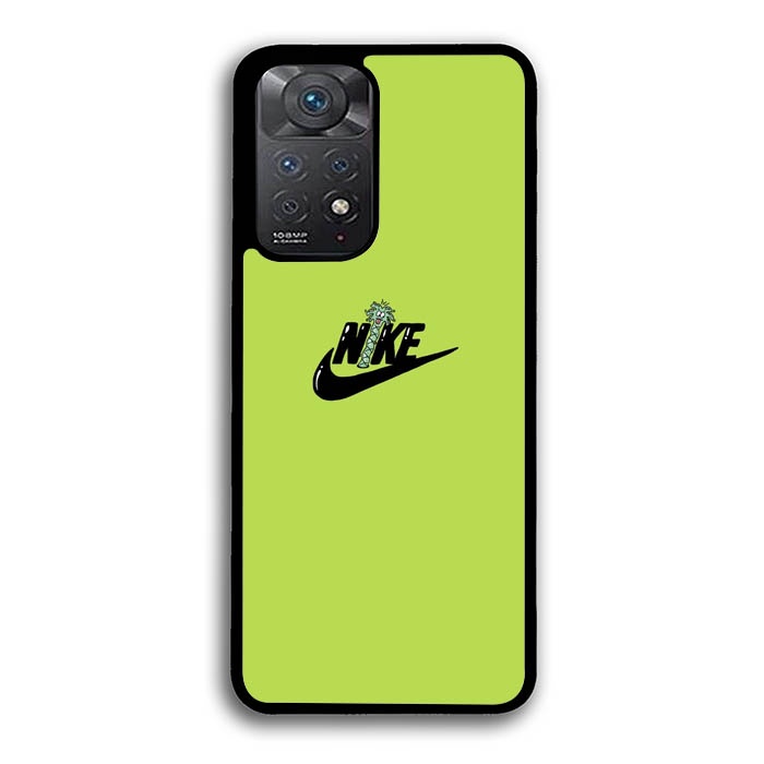 Hardcase Casing Xiaomi Redmi Note 11 10 9 8 Pro Green Nike Art AB0410 Case Cover