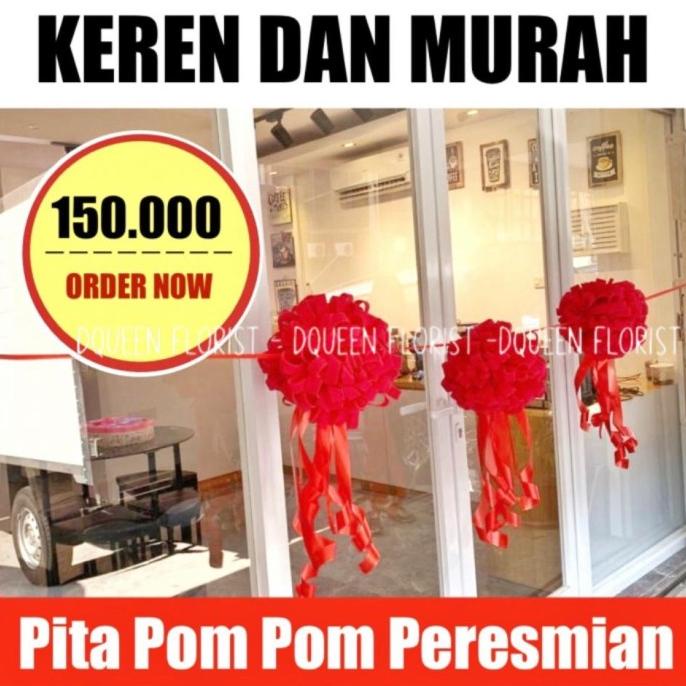 

[BISA COD] Pita pom pom peresmian murah