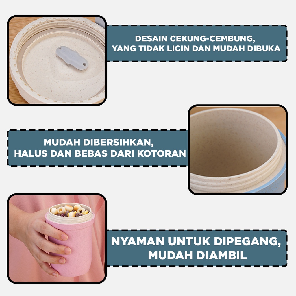 Gelas Cangkir Double layer anti panas