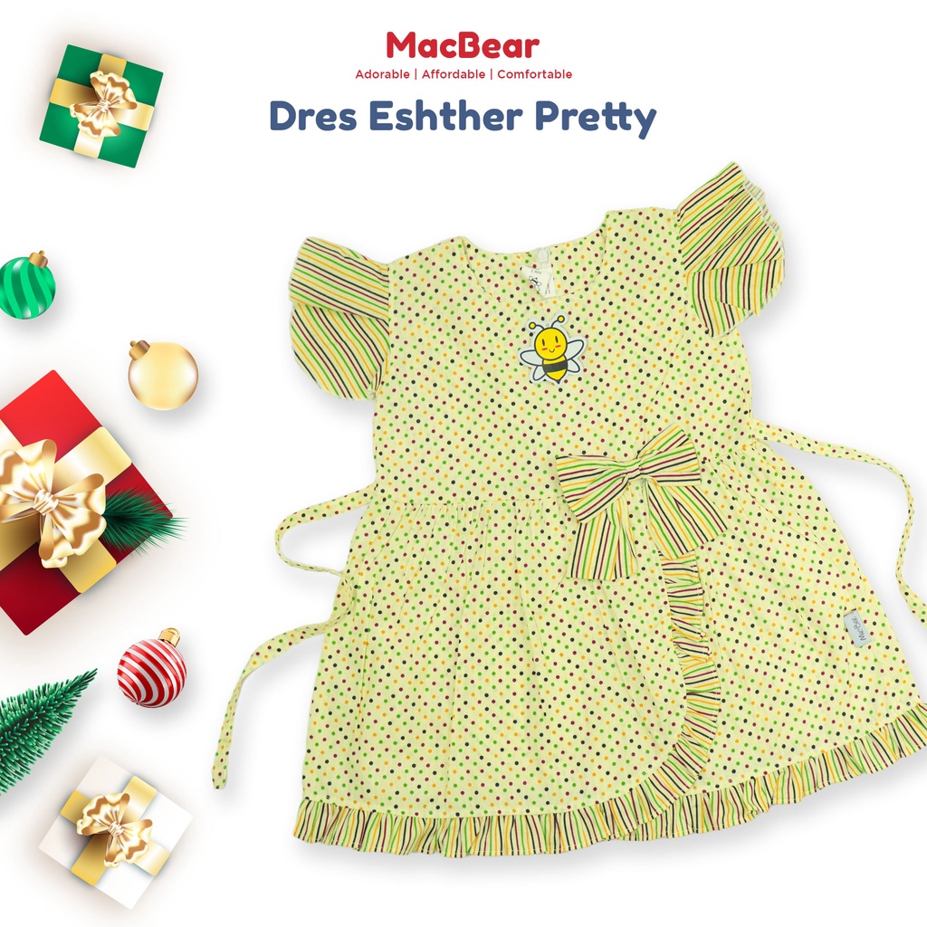 Jual MacBee Baju Anak Perempuan Dress Anak Christmas Collection Eshther