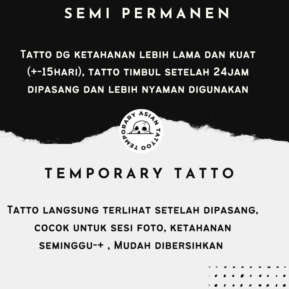 SEMI PERMANEN "TULISAN-MANDARIN-LATIN-WRITING-HANDWRITING-JEPANG-CINA" ORIGINAL ASIANTATTO Tatto tem
