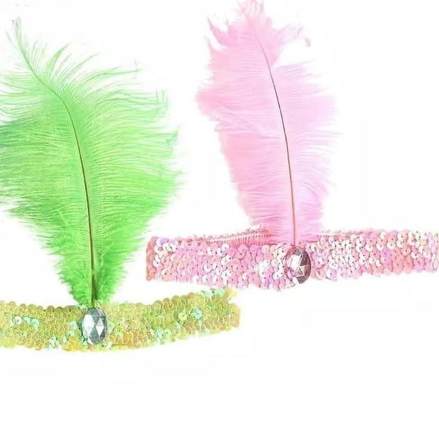 ♠  Ikatan Bulu Di Kepala/Hiasan Kepala Bulu Ayam