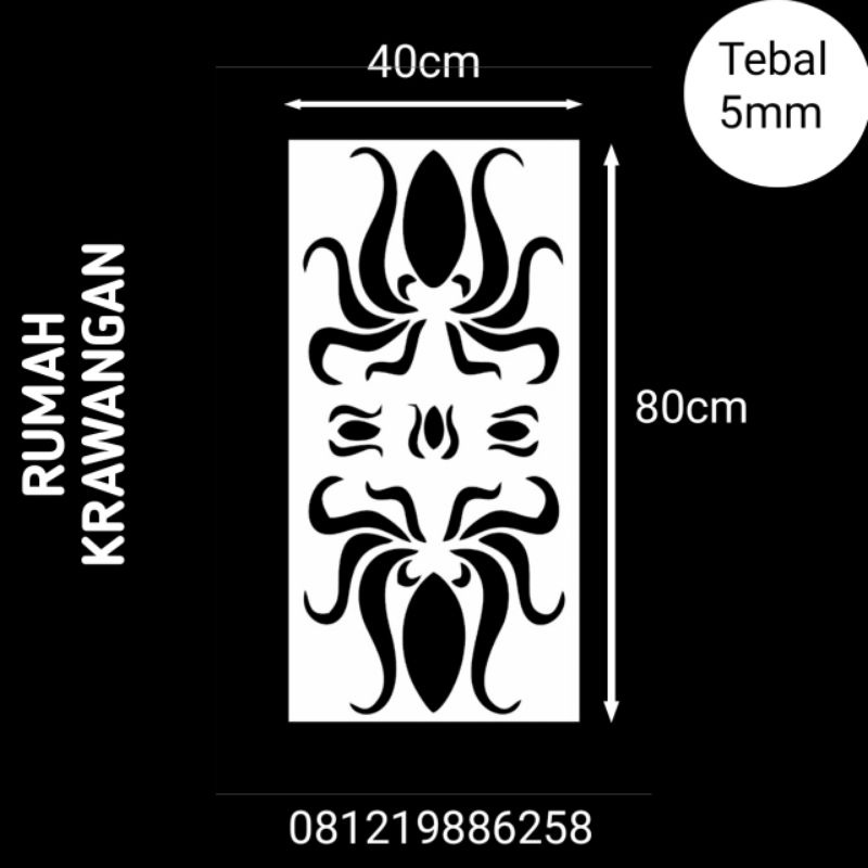 KRAWANGAN PVC BOARD / FOAM BOARD UK 40X80CM TEBAL 5MM - RK071