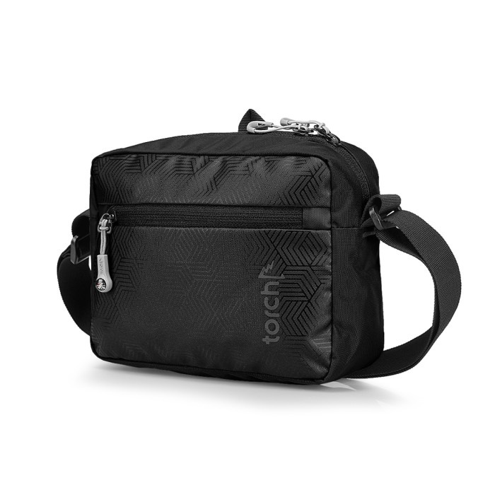 tas selempang Torch Tas Selempang Bahu Pria Wanita - Sling Bag Travel Pouch Mino 3L - Hitam(G0T2) ta