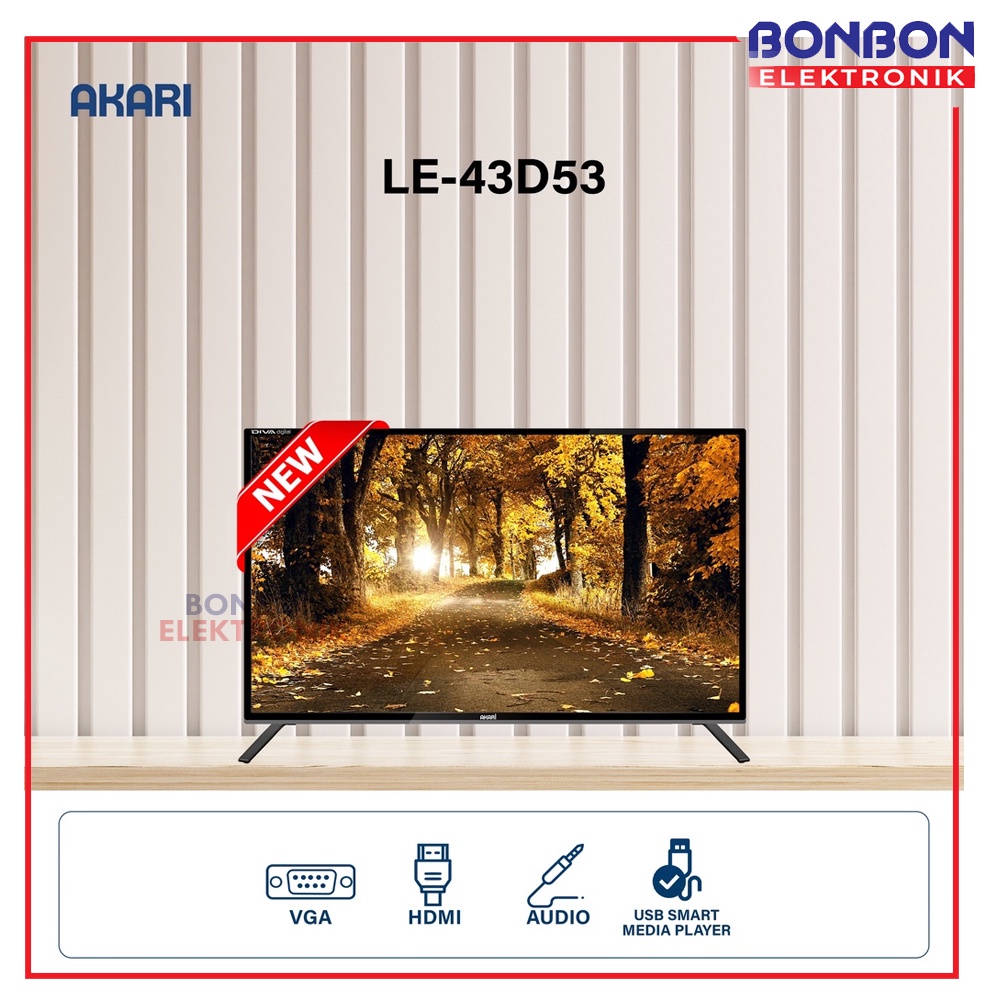 Akari LED TV Digital 43 inch LE-43D53 FULL HD