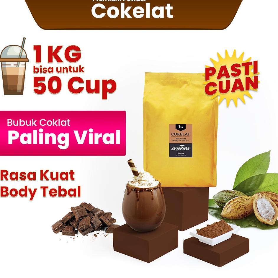 

twe-30 Jagorista - 1 KG Premium GOLD Coklat / Chocolatte / Choco Caramel ( Bubuk Minuman / drink Powder ) ..,,.,,.,
