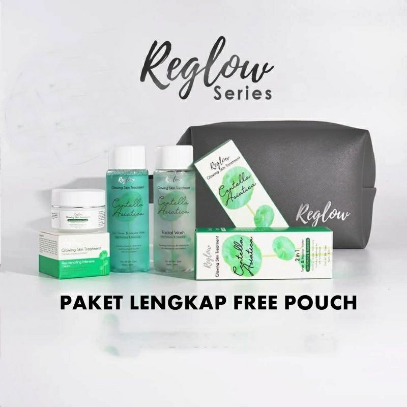 PAKET BRIGHTENING REGLOW SKINCARE ORIGINAL FREE POUCH&amp;GIFT