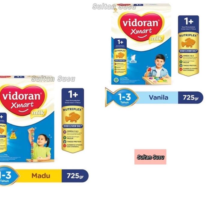 

Quality Control✅Vidoran Xmart 1+ / 3+ Rasa Madu/Vanilla 725gr|KD5