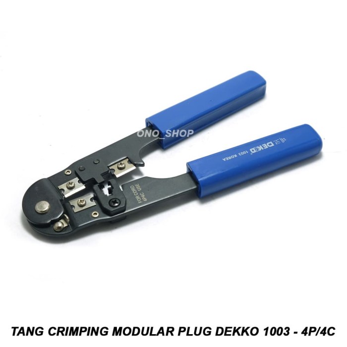 Tang Crimping Modular Plug Dekko 1003 - 4P/4C - For RJ9-RJ10 onosh00 Juara