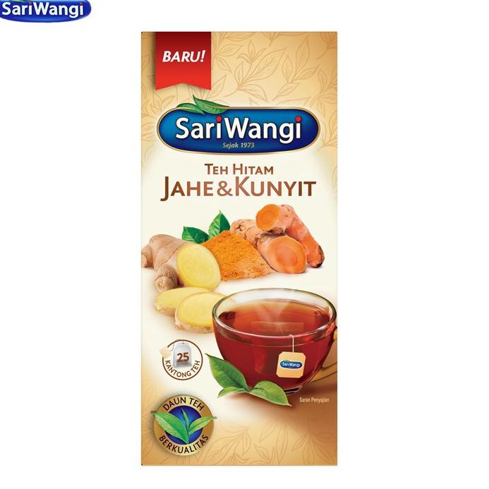 

ち Sariwangi Teh Hitam Jahe & Kunyit 25 Teh Celup 37.5 gr ム