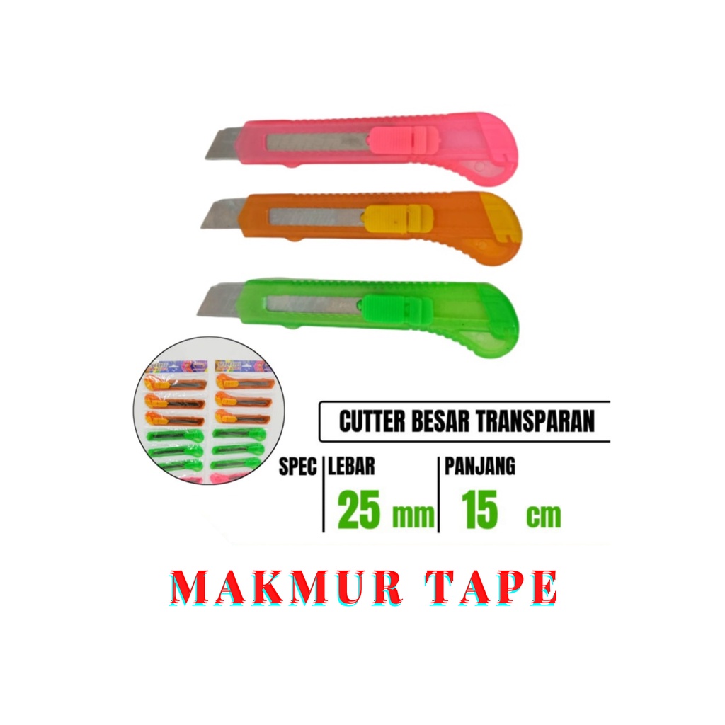 

CUTTER TRANSPARAN BESAR PER LUSIN