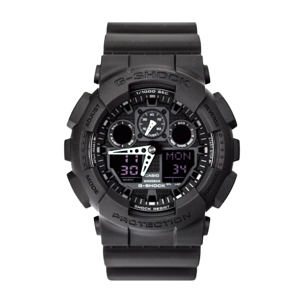 JAM TANGAN PRIA G-SHOCK CASIO GA 100 DUAL TIME / JAM TANGAN COWOK TERBARU