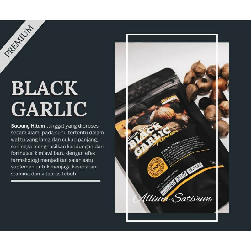 

black garlic premium mazaya 100 gr | Bawang hitam tunggal 100 gr