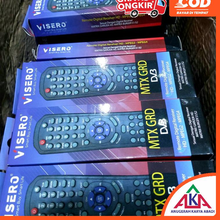 ([No](I76J)♥☞) Remote digital receiver HD MPEG2 MPEG4 Matrix Garuda Burger S1 S2 Remot VISERO MTX GR